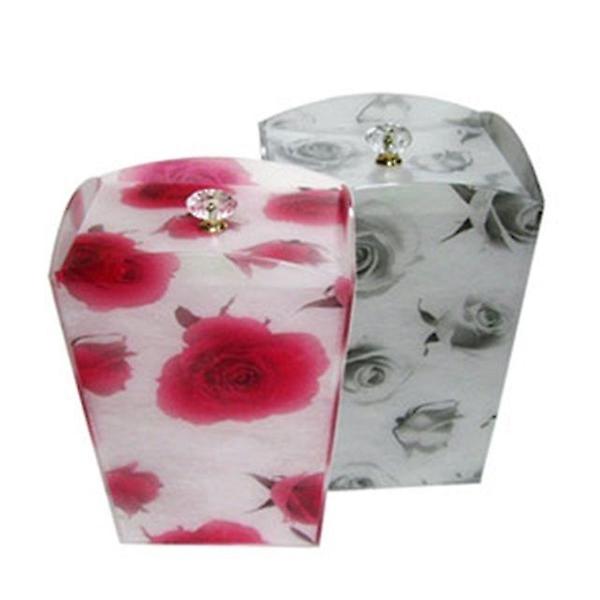  아크릴 휴지통 쓰레기통 정사각 인테리어 휴지통 소