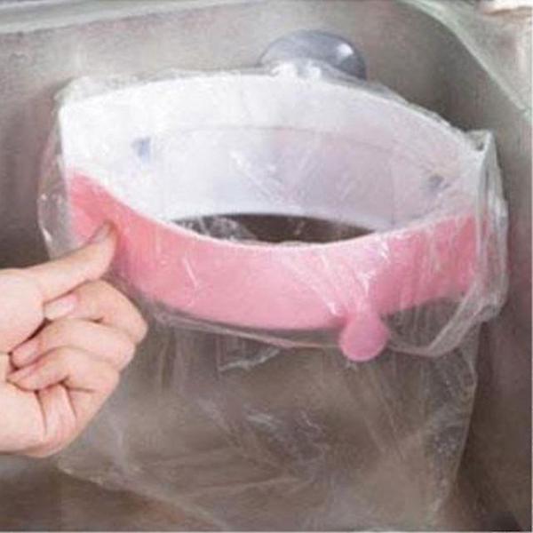  (4개묶음)싱크대 흡착형 음식물쓰레기봉투 거치대