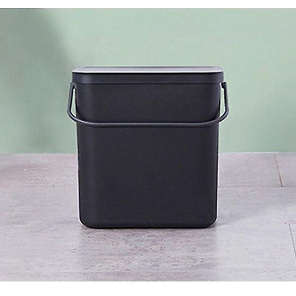  휴지통 원터치 분리수거 쓰레기통 재활용 12L 블랙