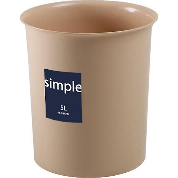  심플 오픈휴지통 베이지 5L 창신리빙