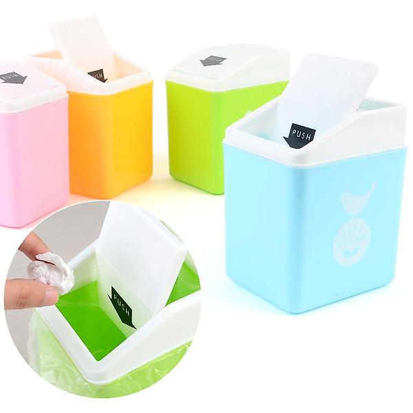  미니 사이즈 휴지통X2개 테이블 책상 사무실 쓰레기통