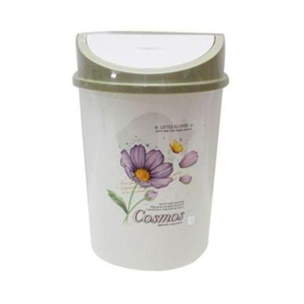  코스모스 푸쉬 휴지통 2호 가정 사무실 쓰레기통