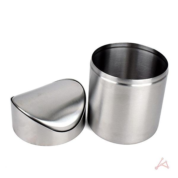  작은휴지통 책상위 탁상 스텐 쓰레기통