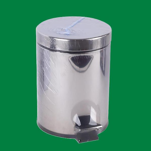  무소음 스텐 주방 페달 휴지통 사무실 쓰레기통 5L