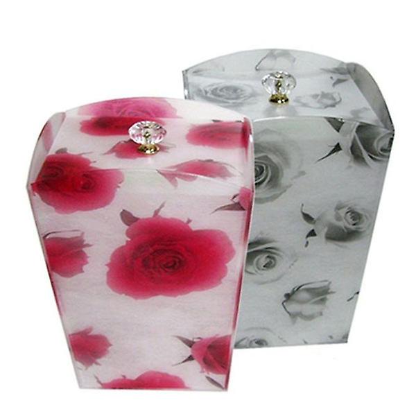  아크릴 휴지통 쓰레기통 인테리어 휴지통 로즈 대