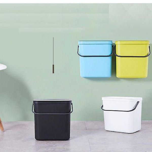  휴지통 원터치 분리수거 쓰레기통 재활용 7L 블랙