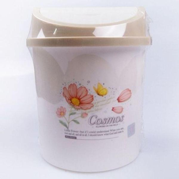  플라스틱 휴지통 원형 쓰레기통 분리 수거함 2호