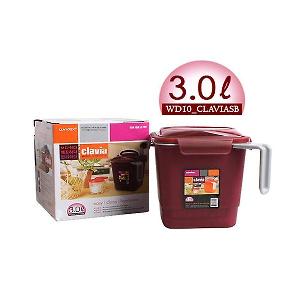  이중구조 음식물 위생 쓰레기통 3L 음식물처리통 욕실