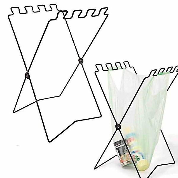  랙 캠핑쓰레기통 접이식 쓰레기 봉투 거치대 블랙