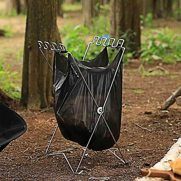  봉투 실버 쓰레기 휴지통 접이식 랙 캠핑