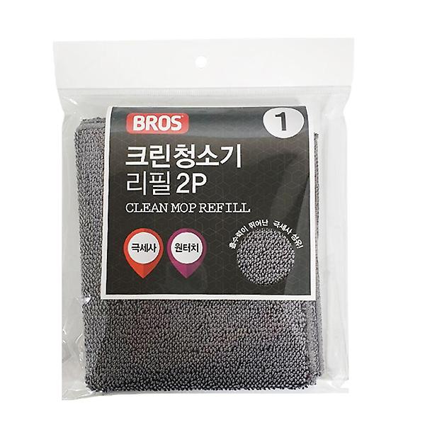  f크린청소기 리필2p (32x29) 0187 극세사 교체형걸레