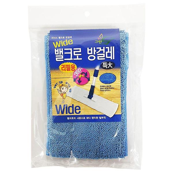  비젼 와이드 찍찍이방걸레 (리필 특대1p) 초극세사