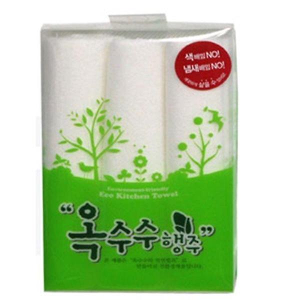  옥수수 전분 행주 3개세트 크리너 걸레 타올 설거지