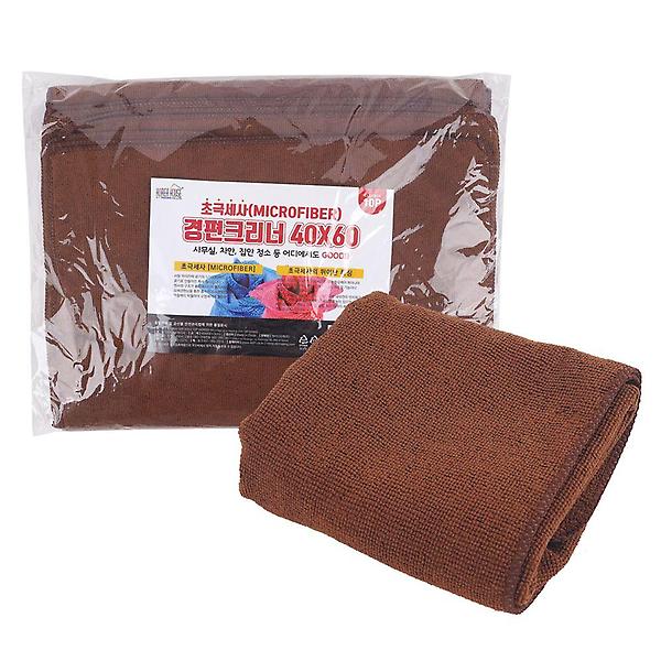  디디샵 경편 초극세사 40x60 크리너 커피색 10매입