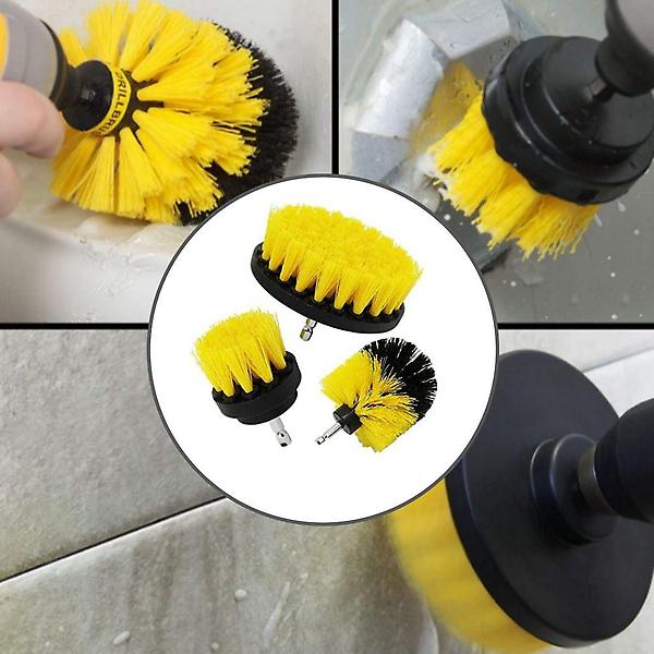  전동드릴 청소솔 바닥 욕실 타일 청소용 브러쉬 3종