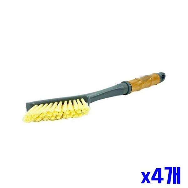  튼튼한 우드 브러쉬 틈새 청소솔 x4개묶음 틈새청소솔