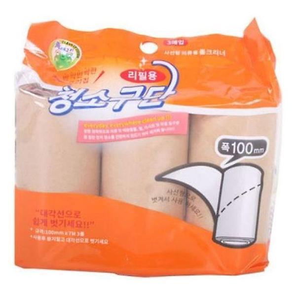  사선형 의류용 롤클리너3P