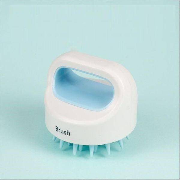  샴푸 두피 브러쉬 마시지 실리콘 헤어 솔 케어 Blue