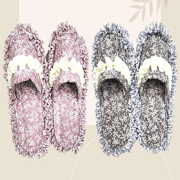  프릴레이스 극세사걸레 슬리퍼 거실화 청소실내화