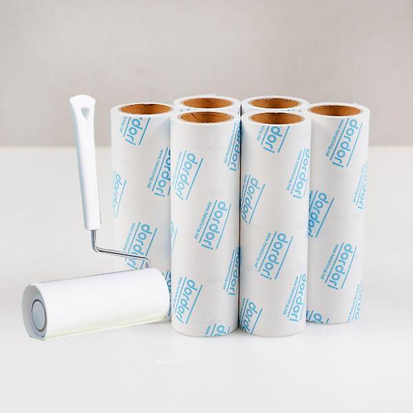  국산 테이프크리너 160핸들(화이트)+리필 6개