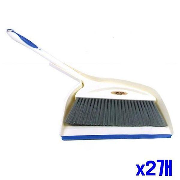  튼튼한 빗자루 쓰레받기 세트 x2개