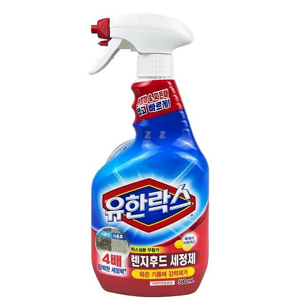  유한락스 주방 세정제 렌지 후드 기름때 제거 500ml
