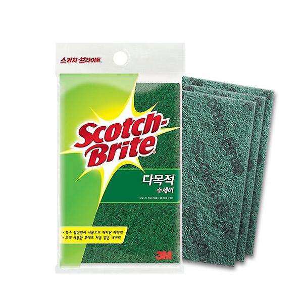  3M 스카치브라이트 0704 다목적 수세미 345 (대) 3입