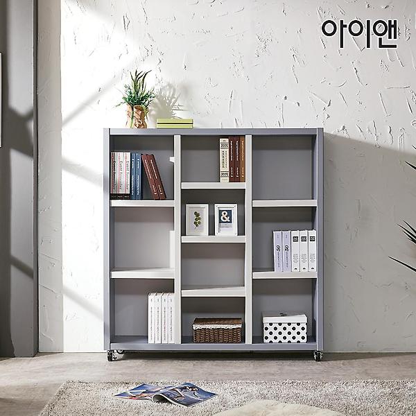  아이앤 리엘 1200 이동식 3단책장 DF