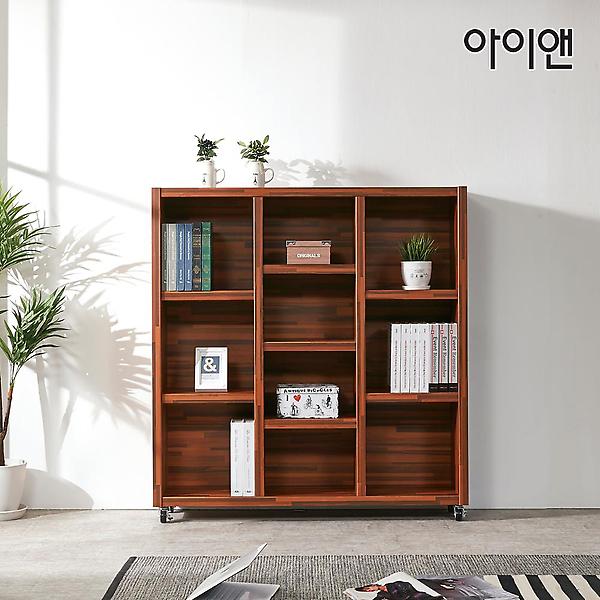  아이앤 리엘 1200 이동식 3단책장 DF