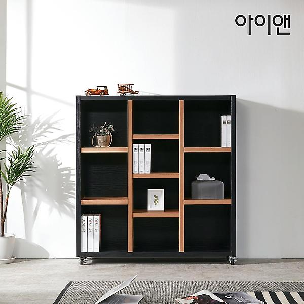  아이앤 리엘 1200 이동식 3단책장 DF