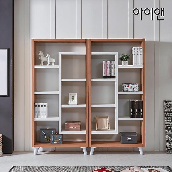  아이앤 세르빌 4단 1680 디자인 책장 세트 DF