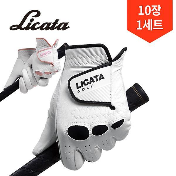  10장 1세트/리카타 프리미엄 반양피 남성 여성 골프장갑