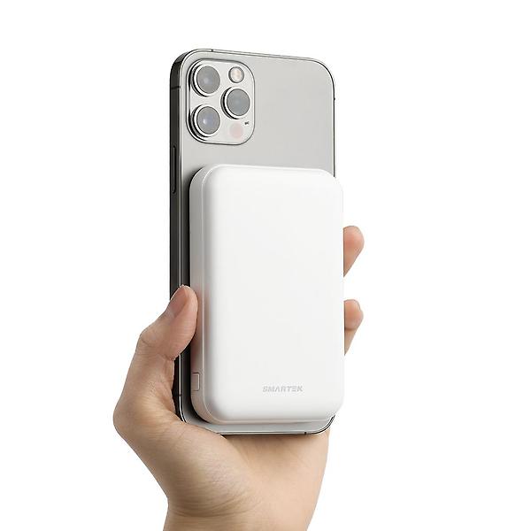  스마텍 5100mAh 맥세이프 마그네틱 유무선 고속충전 보조배터리 STPB-MS5