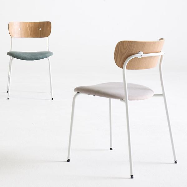  아이앤 린시 우드 등받이 화이트바디 체어 FU