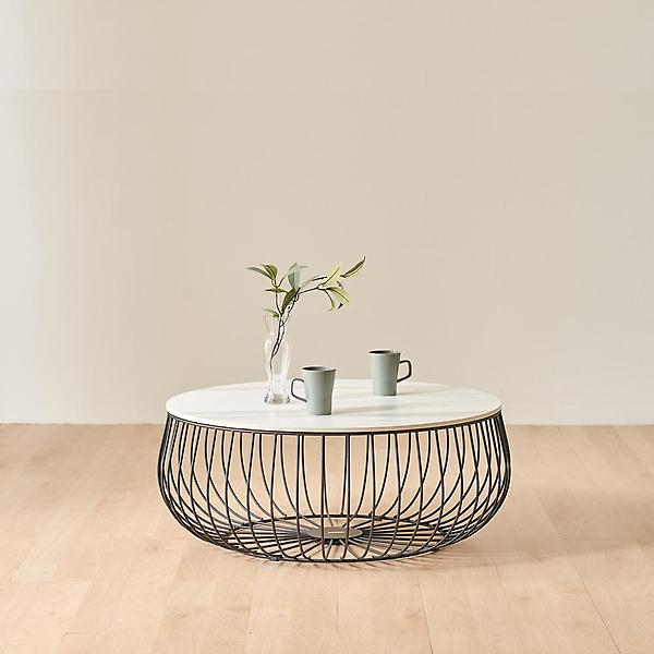  아이앤 시에나 800 원형 세라믹상판 소파테이블 FU