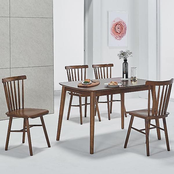  아이앤 릴로 고무나무원목 4인 식탁 세트 FU