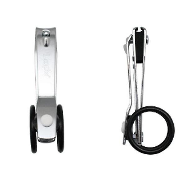  벨금속 은나노 더블링 튐방지 손톱깎이, 블랙( N-211RB)