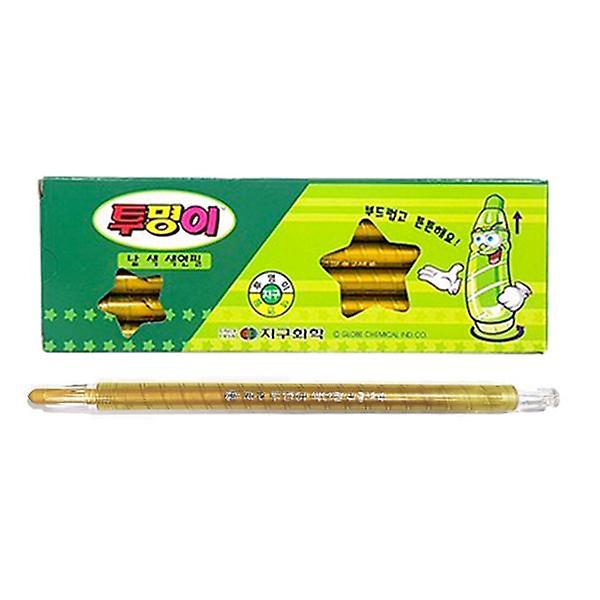  투명이 낱색 색연필 채점펜 (금색 12자루) 1개