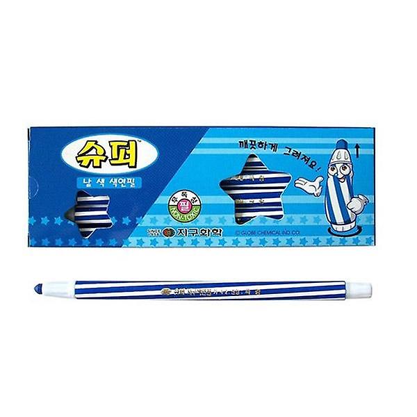  슈퍼 낱색 색연필 채점펜 (파랑 12자루) 1개