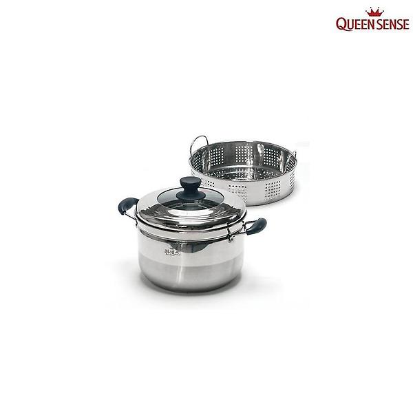  퀸센스 냄비 찜기 인덕션 스팀쿠커 24cm