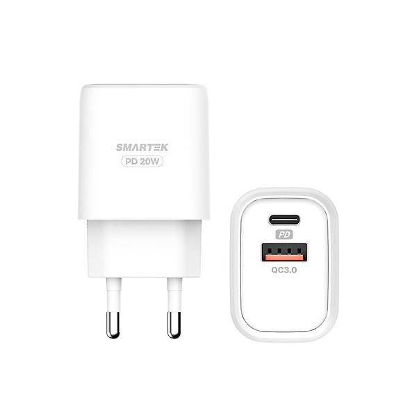 스마텍 20W PD 2포트 고속 충전기 STPD-D20