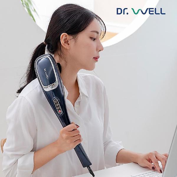  닥터웰 핸드 안마기 6종 교체봉 어깨 허리 복부 전신 마사지기 DR-2025 (네이비)