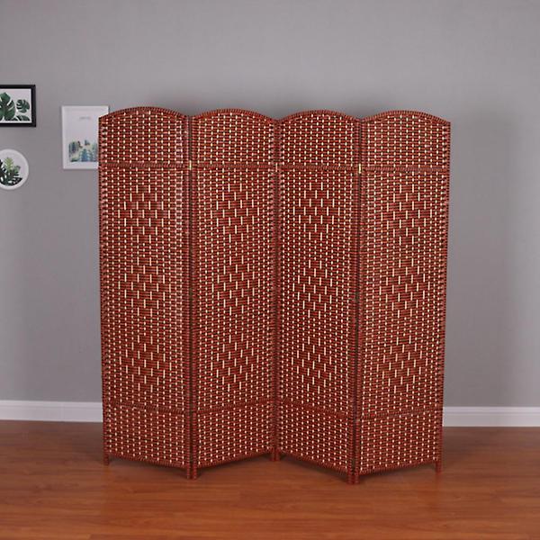  라탄 구텐 4단 파티션(180cmx200cm) (브라운)