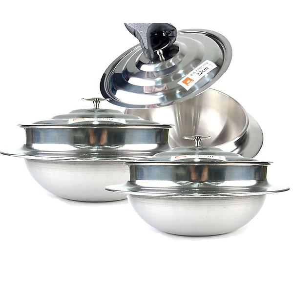  화덕이용가능 인덕션겸용 통3중 대형 스텐가마솥