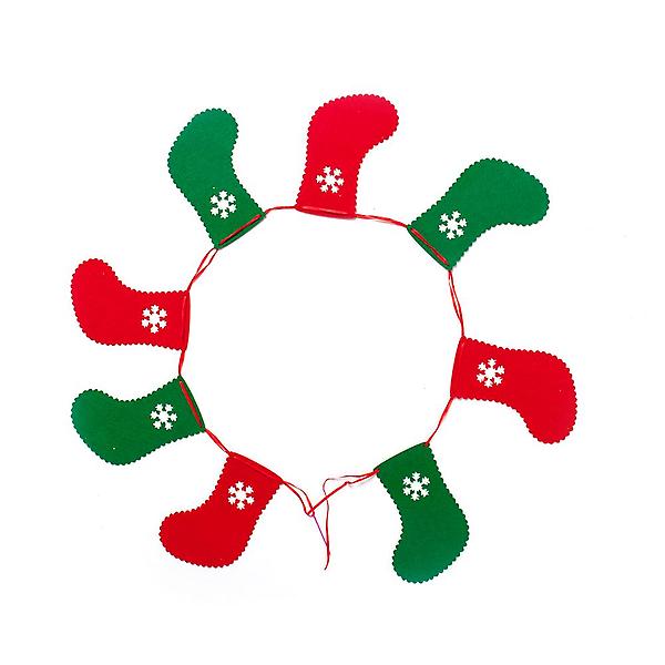  [도토로]크리스마스 패브릭 가랜드(양말)