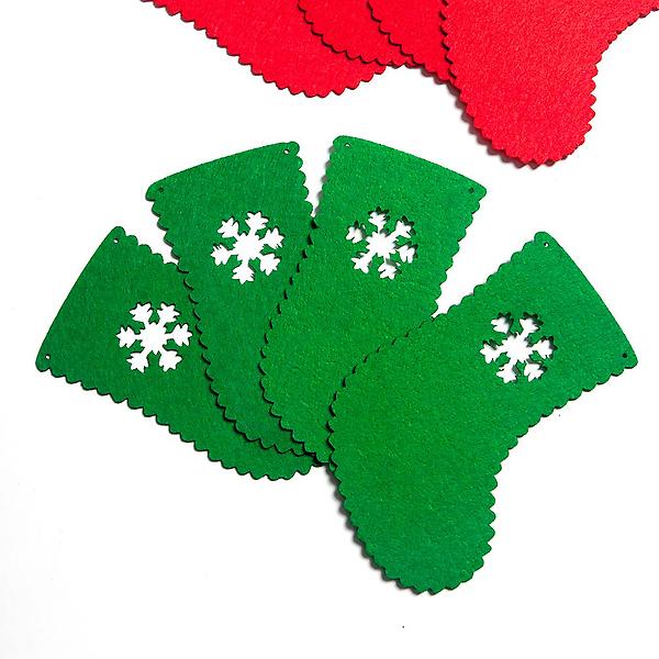  [도토로]크리스마스 패브릭 가랜드(양말)