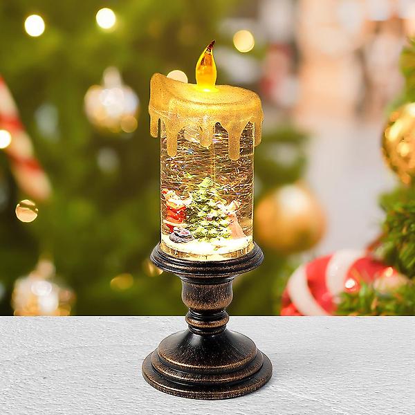  [도토로]LED 크리스마스 스노우볼 오르골(성탄 촛대)