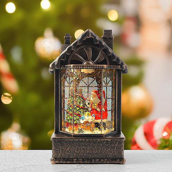  [도토로]LED 크리스마스 스노우볼 오르골(산타 하우스)