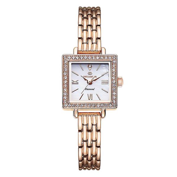  디유아모르 여성 메탈밴드시계 DAW6101M-RW 다이아몬드 시계