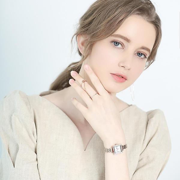  디유아모르 여성 메탈밴드시계 DAW6101M-RW 다이아몬드 시계